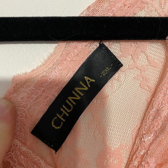 Peach Lace Dress - Picture 8 of 8